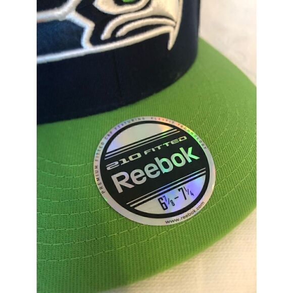 5/$15 SALE Reebok NFL Seattle Seahawks 210 Fitted Cap Hat - Picture 5 of 11